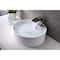 Anzzi Vitruvius Ceramic Vessel Sink in White LS-AZ129 - alternate 3